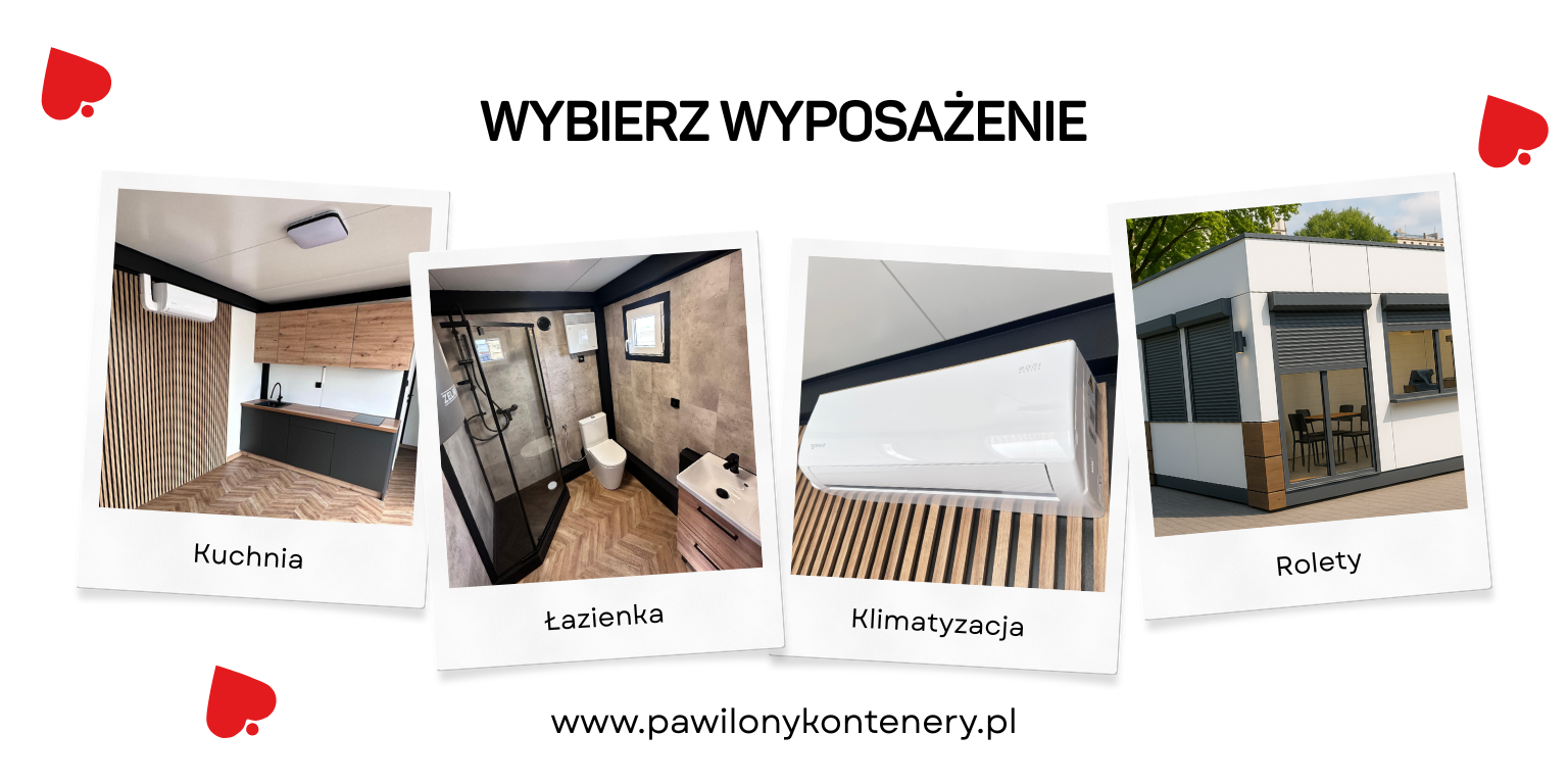 konfiguracja pawilonu usługowego