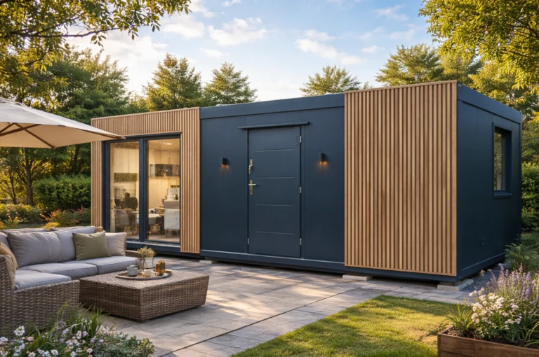 Kontener mieszkalny pawilon mieszkalny całoroczny dom kontenerowy