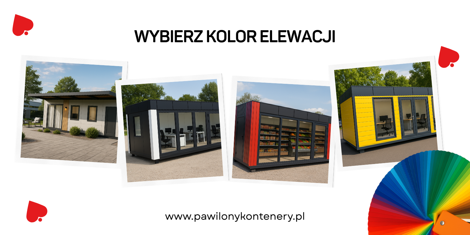 wykończony kontener stróżówki