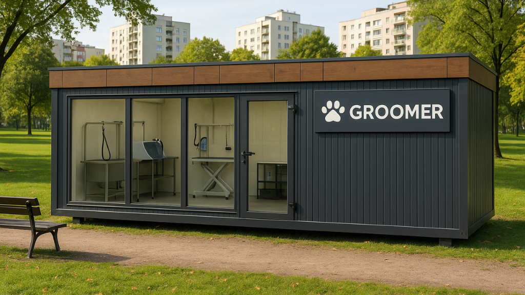 Groomer z Kontenera